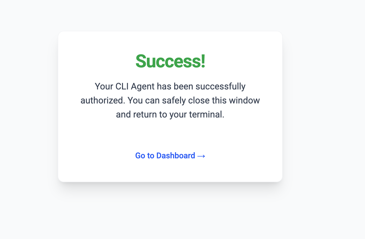 Login success