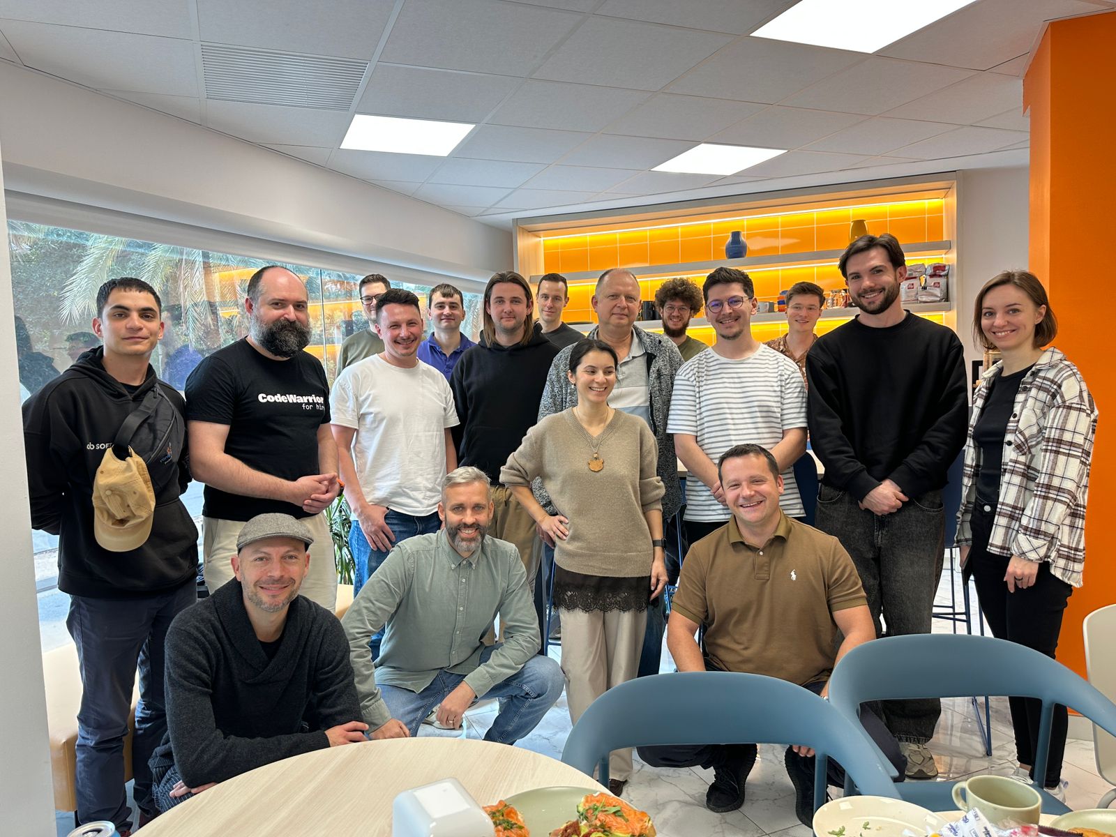 A team of AI builders, designers, hackers in the QA breakfast hosted in Valencia, Spain.
